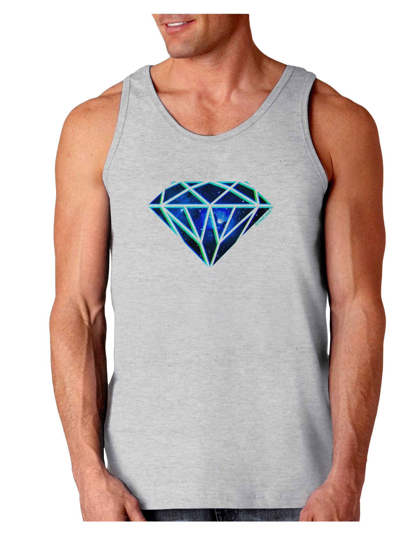 Space Diamond Loose Tank Top-Loose Tank Top-TooLoud-AshGray-Small-Davson Sales