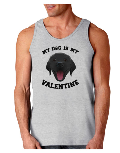 My Dog is my Valentine Black Loose Tank Top-Loose Tank Top-TooLoud-AshGray-Small-Davson Sales
