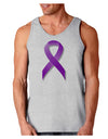 Crohn’s Disease Awareness Ribbon - Purple Loose Tank Top-Loose Tank Top-TooLoud-AshGray-Small-Davson Sales