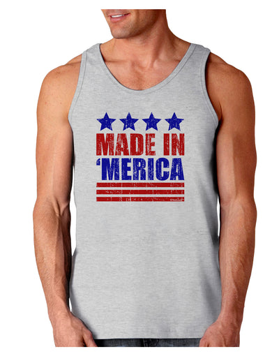 Made in Merica - Stars and Stripes Color Design Loose Tank Top-Loose Tank Top-TooLoud-AshGray-Small-Davson Sales