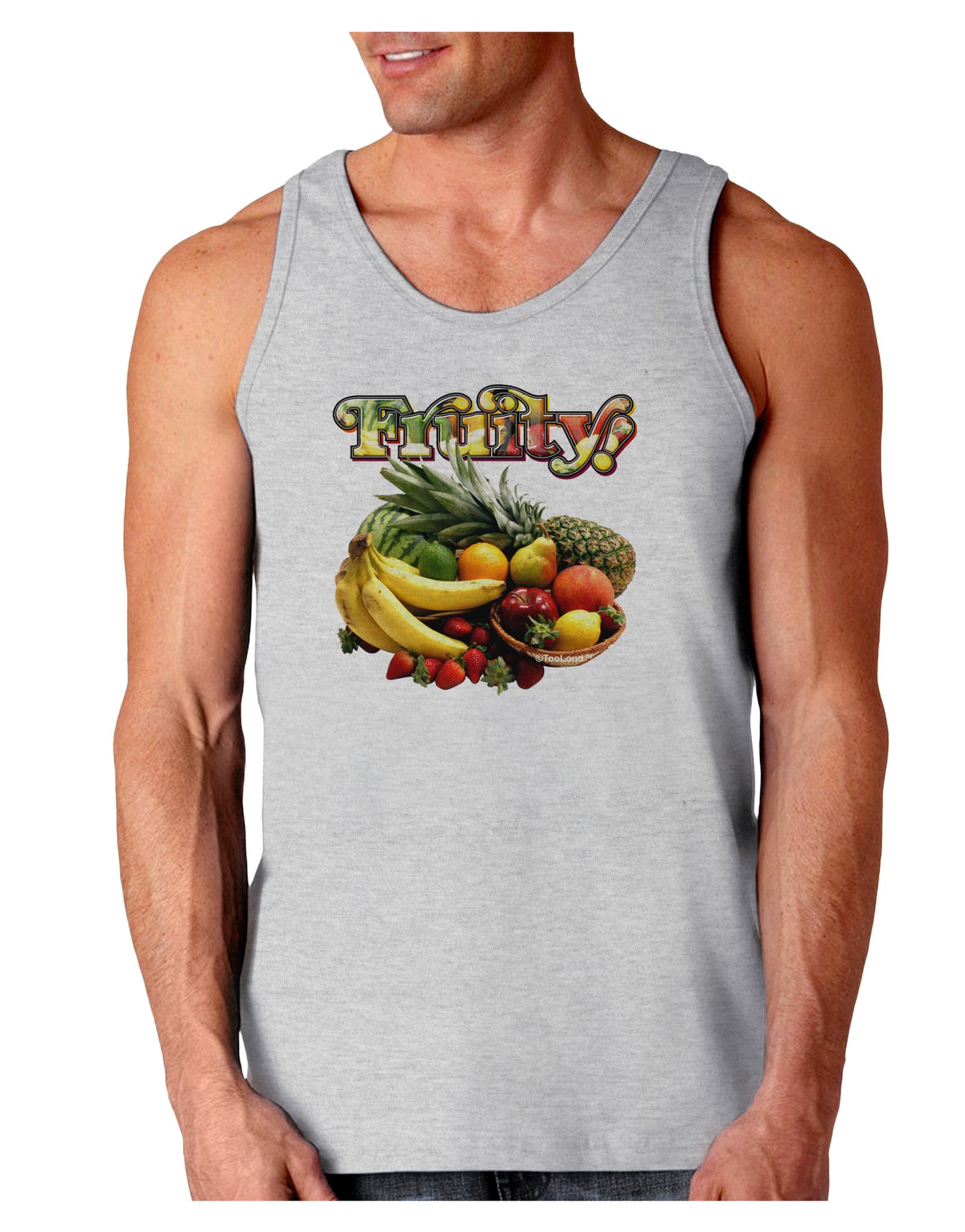 Fruity Fruit Basket 2 Loose Tank Top-Loose Tank Top-TooLoud-AshGray-Small-Davson Sales