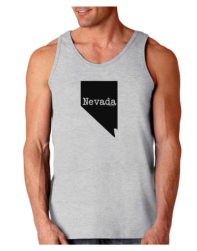 Nevada - United States Shape Loose Tank Top by TooLoud-Loose Tank Top-TooLoud-AshGray-Small-Davson Sales