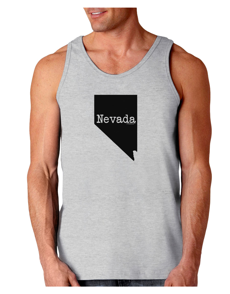 Nevada - United States Shape Loose Tank Top by TooLoud-Loose Tank Top-TooLoud-White-Small-Davson Sales