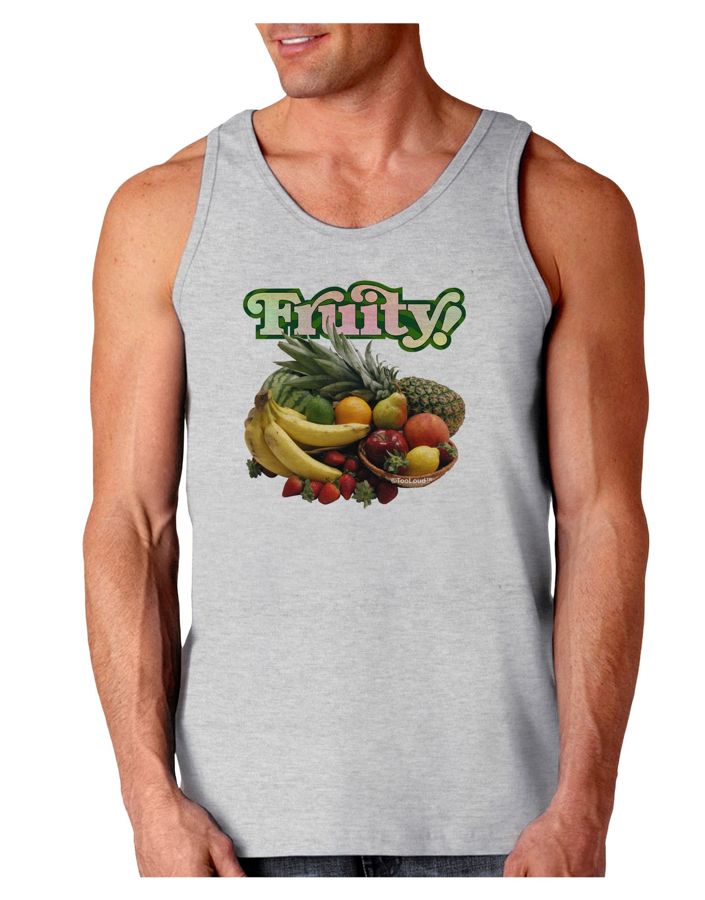 Fruity Fruit Basket Loose Tank Top-Loose Tank Top-TooLoud-AshGray-Small-Davson Sales