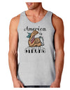 America is Strong We will Overcome This Loose Tank Top-Mens-LooseTanktops-TooLoud-AshGray-Small-Davson Sales