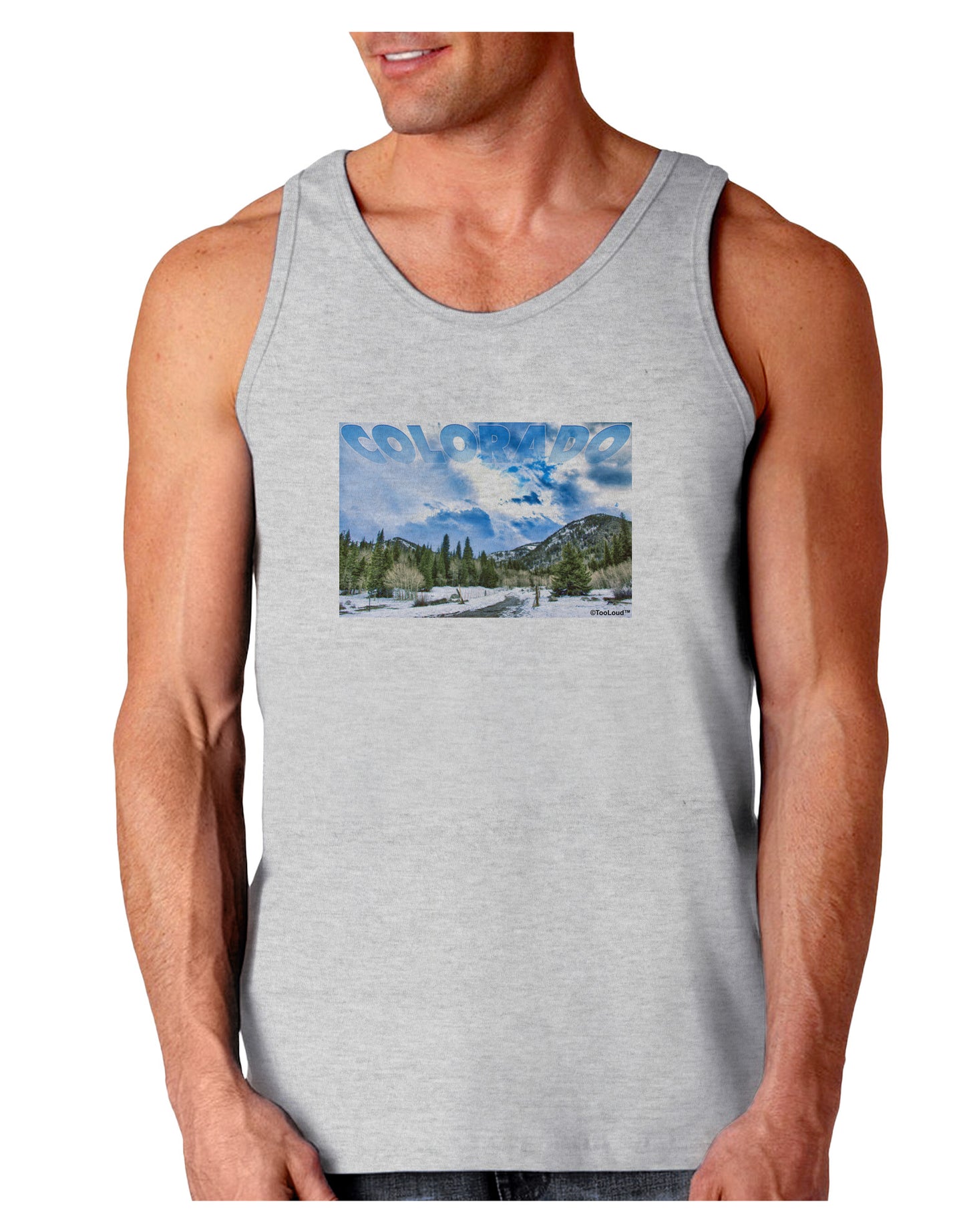 El Dora CO with Text Loose Tank Top-Loose Tank Top-TooLoud-AshGray-Small-Davson Sales