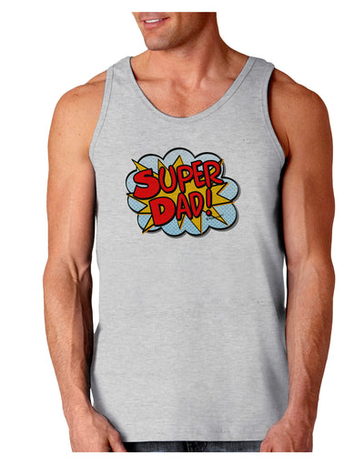 Super Dad - Superhero Comic Style Loose Tank Top-Loose Tank Top-TooLoud-AshGray-Small-Davson Sales