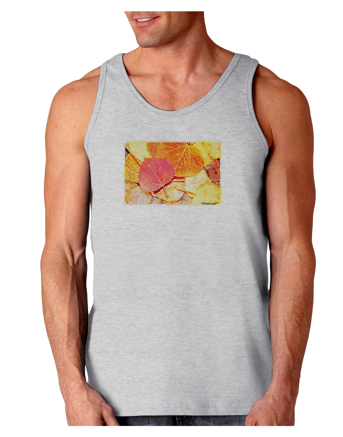 Colorado - Autumn WaterColor Loose Tank Top-Loose Tank Top-TooLoud-AshGray-Small-Davson Sales