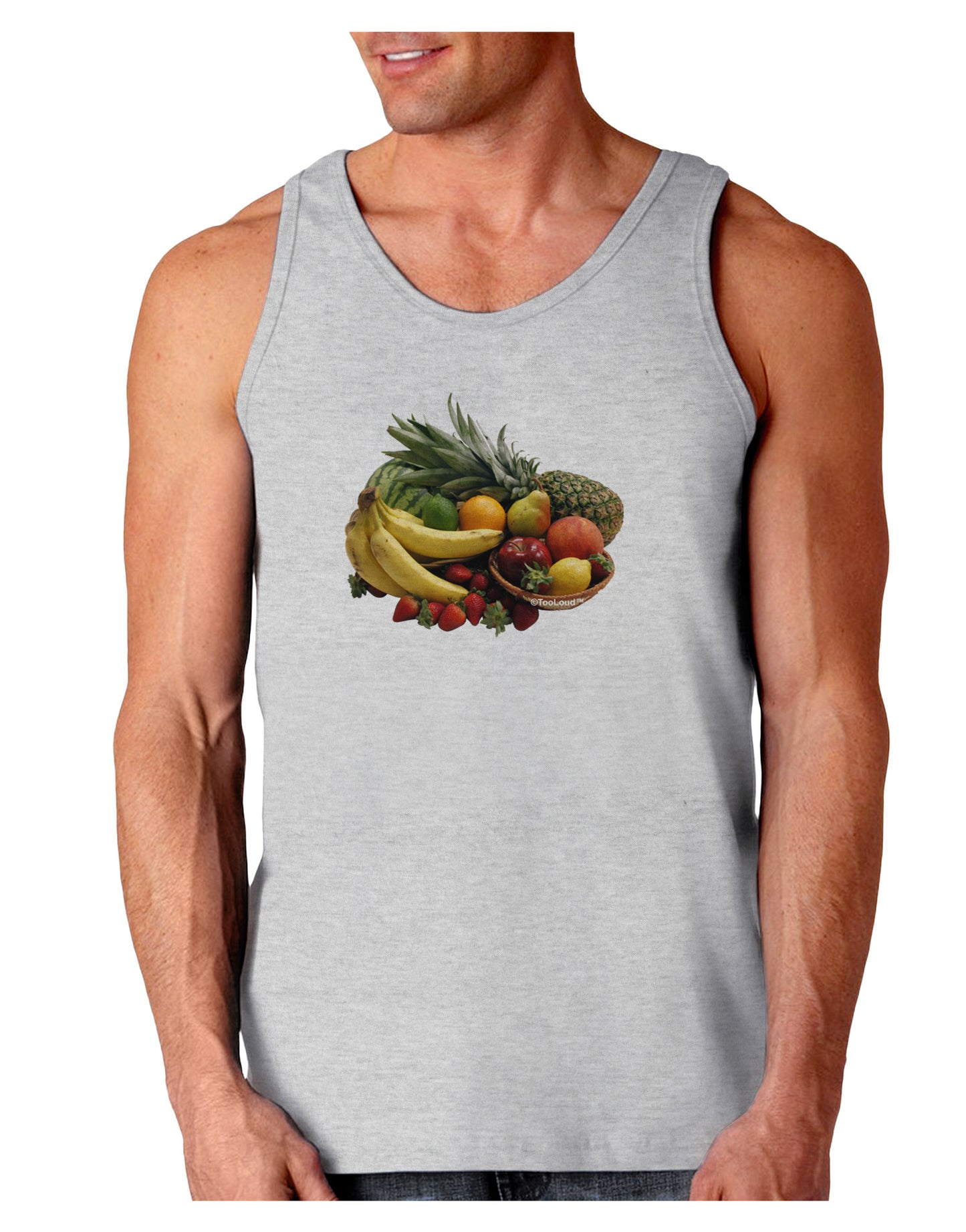 Fruit Basket Still Life Loose Tank Top-Loose Tank Top-TooLoud-AshGray-Small-Davson Sales