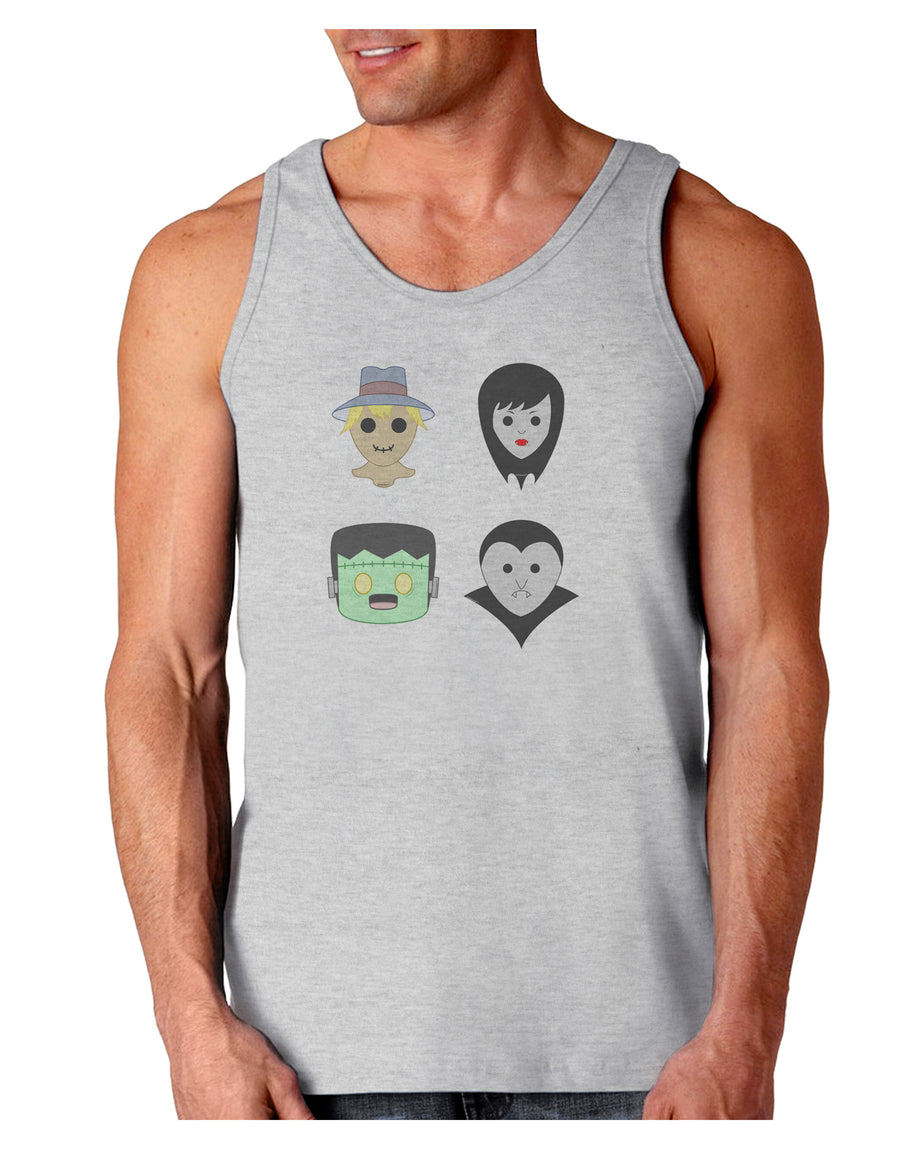 Four Lil Monsters - Halloween Design Loose Tank Top-Loose Tank Top-TooLoud-White-Small-Davson Sales