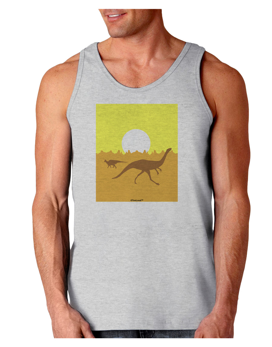 Jurassic Dinosaur Sunrise Loose Tank Top by TooLoud-Loose Tank Top-TooLoud-White-Small-Davson Sales