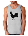 Rooster Silhouette Design Loose Tank Top-Loose Tank Top-TooLoud-AshGray-Small-Davson Sales