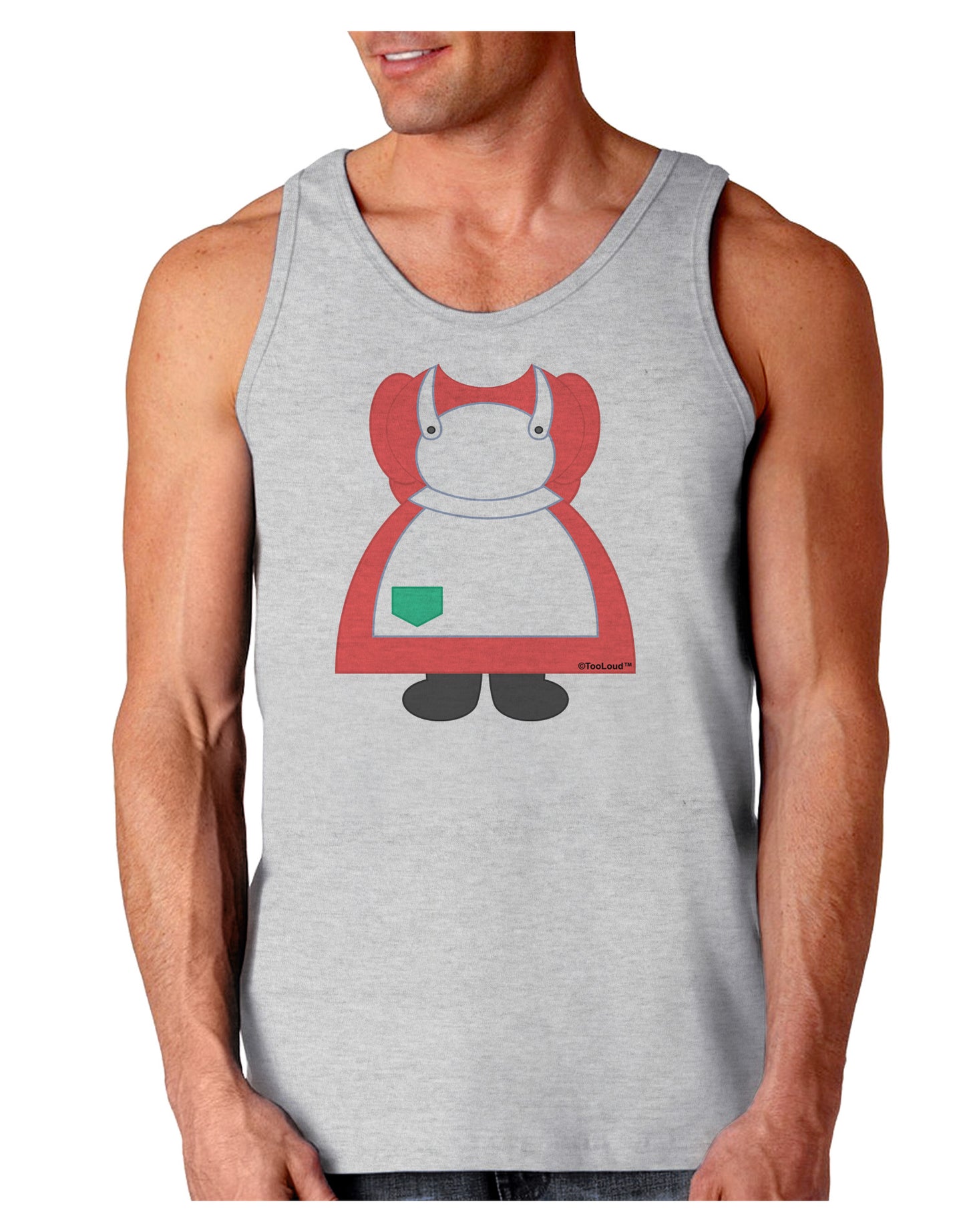 Mrs Santa Claus Character Body Christmas Loose Tank Top-Loose Tank Top-TooLoud-AshGray-Small-Davson Sales