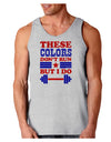 These Colors Don't Run But I Do - Patriotic Workout Loose Tank Top-Loose Tank Top-TooLoud-AshGray-Small-Davson Sales