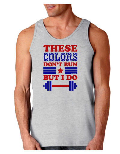 These Colors Don't Run But I Do - Patriotic Workout Loose Tank Top-Loose Tank Top-TooLoud-AshGray-Small-Davson Sales