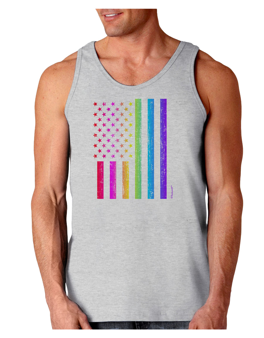 American Pride - Rainbow Flag Loose Tank Top-Loose Tank Top-TooLoud-White-Small-Davson Sales