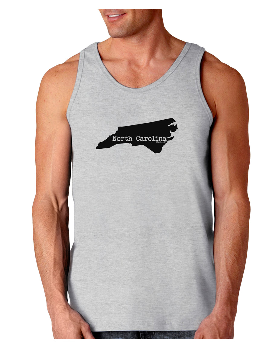 North Carolina - United States Shape Loose Tank Top by TooLoud-Loose Tank Top-TooLoud-White-Small-Davson Sales