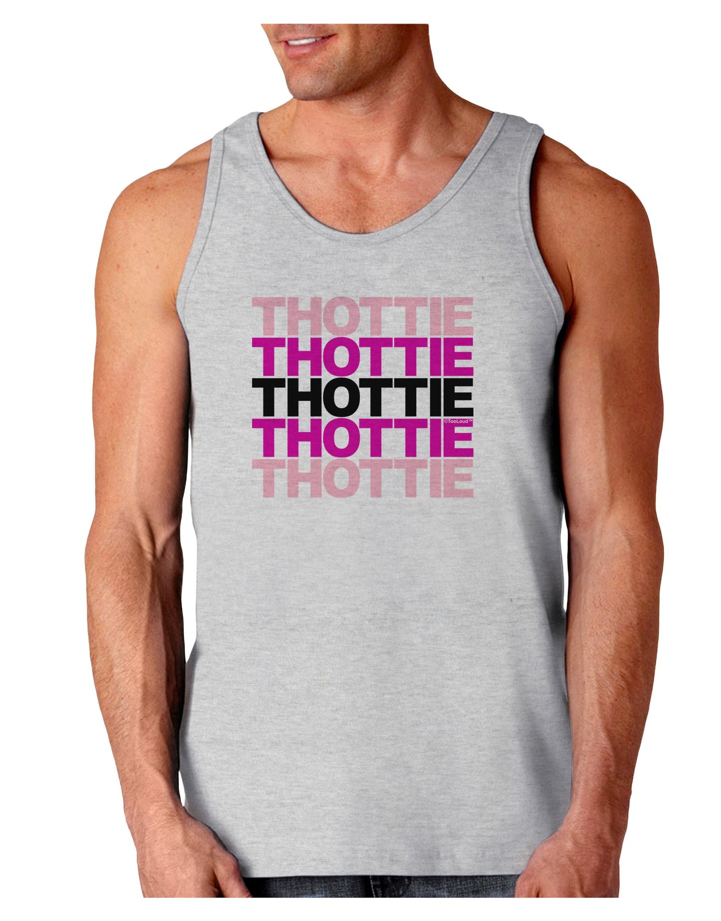THOTTIE Loose Tank Top-Loose Tank Top-TooLoud-AshGray-Small-Davson Sales