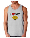 I Heart My - Cute Yellow Labrador Retriever Dog Loose Tank Top by TooLoud-Loose Tank Top-TooLoud-AshGray-Small-Davson Sales