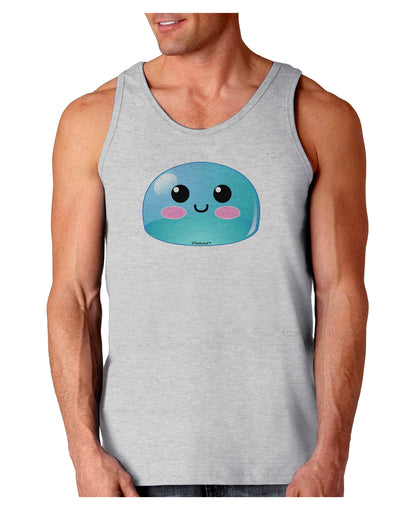 Cute RPG Slime - Blue Loose Tank Top by TooLoud-Loose Tank Top-TooLoud-AshGray-Small-Davson Sales