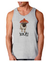 Pug Dog with Pink Sombrero - Ole Loose Tank Top by TooLoud-Loose Tank Top-TooLoud-AshGray-Small-Davson Sales