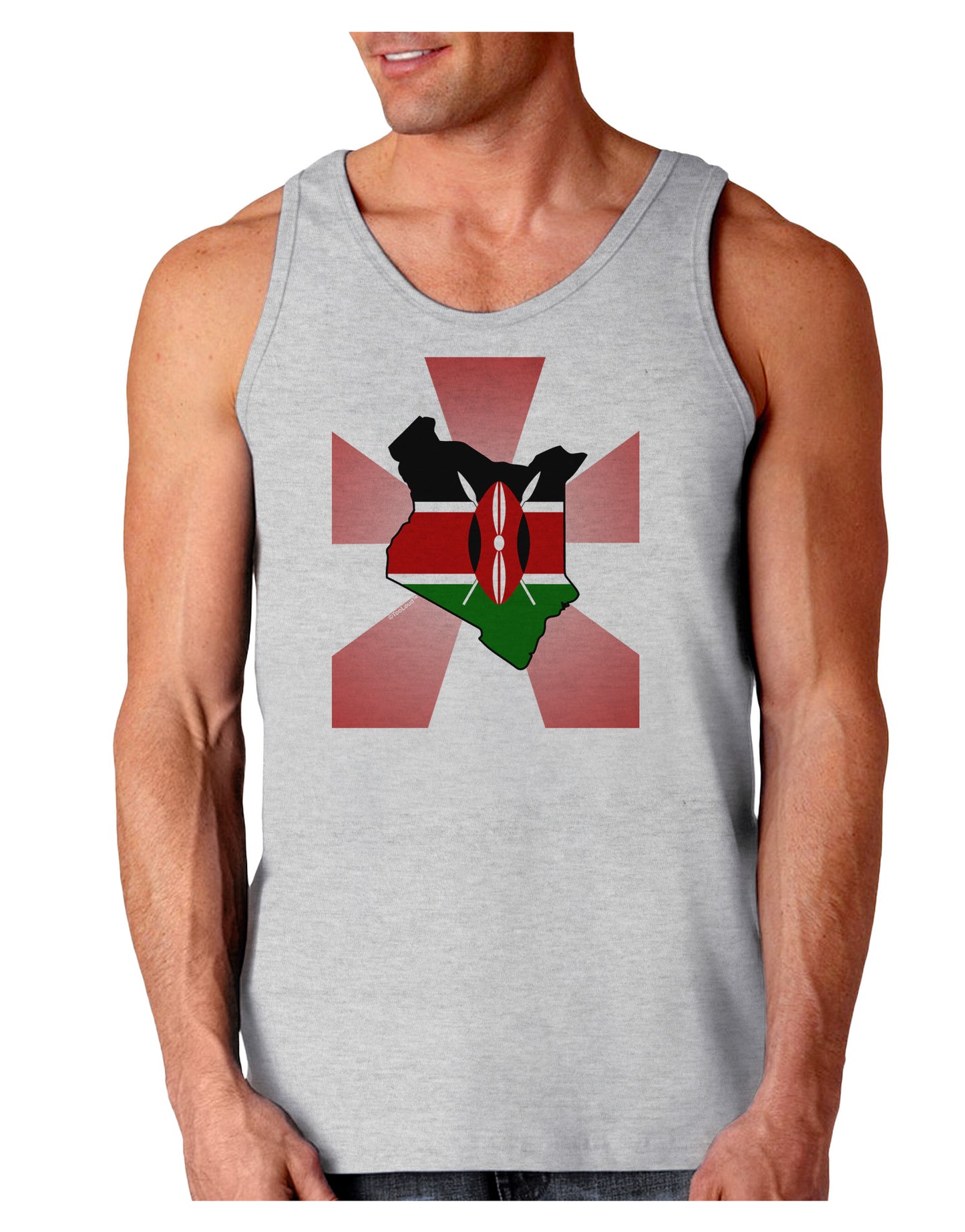 Kenya Flag Design Loose Tank Top-Loose Tank Top-TooLoud-AshGray-Small-Davson Sales