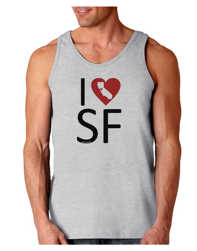 I Heart San Francisco Loose Tank Top-Loose Tank Top-TooLoud-AshGray-Small-Davson Sales