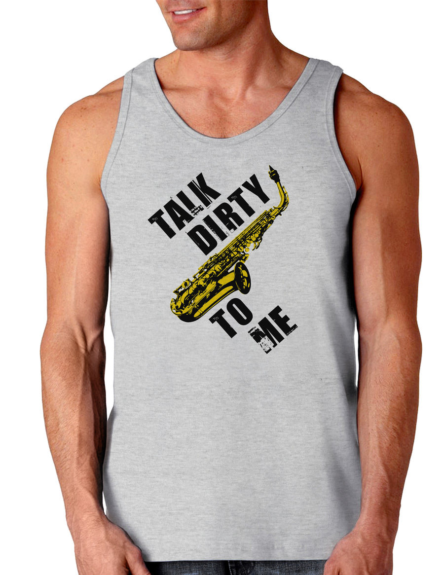 Talk Dirty To Me Saxophone Loose Tank Top-Loose Tank Top-TooLoud-White-Small-Davson Sales