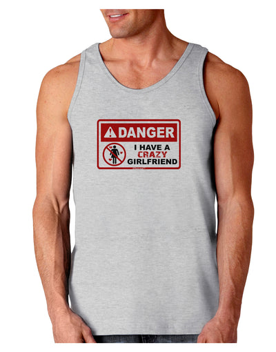 Danger - Crazy Girlfriend Loose Tank Top-Loose Tank Top-TooLoud-AshGray-Small-Davson Sales