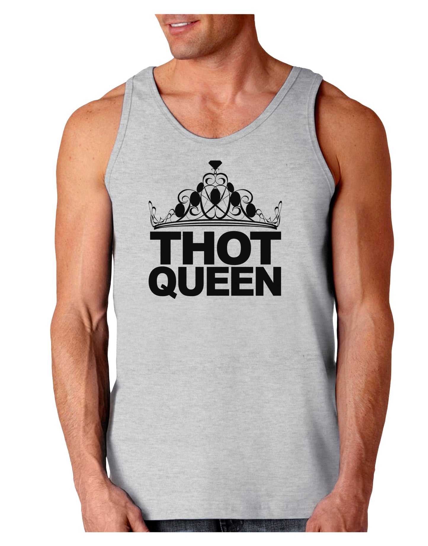 THOT Queen Loose Tank Top-Loose Tank Top-TooLoud-AshGray-Small-Davson Sales