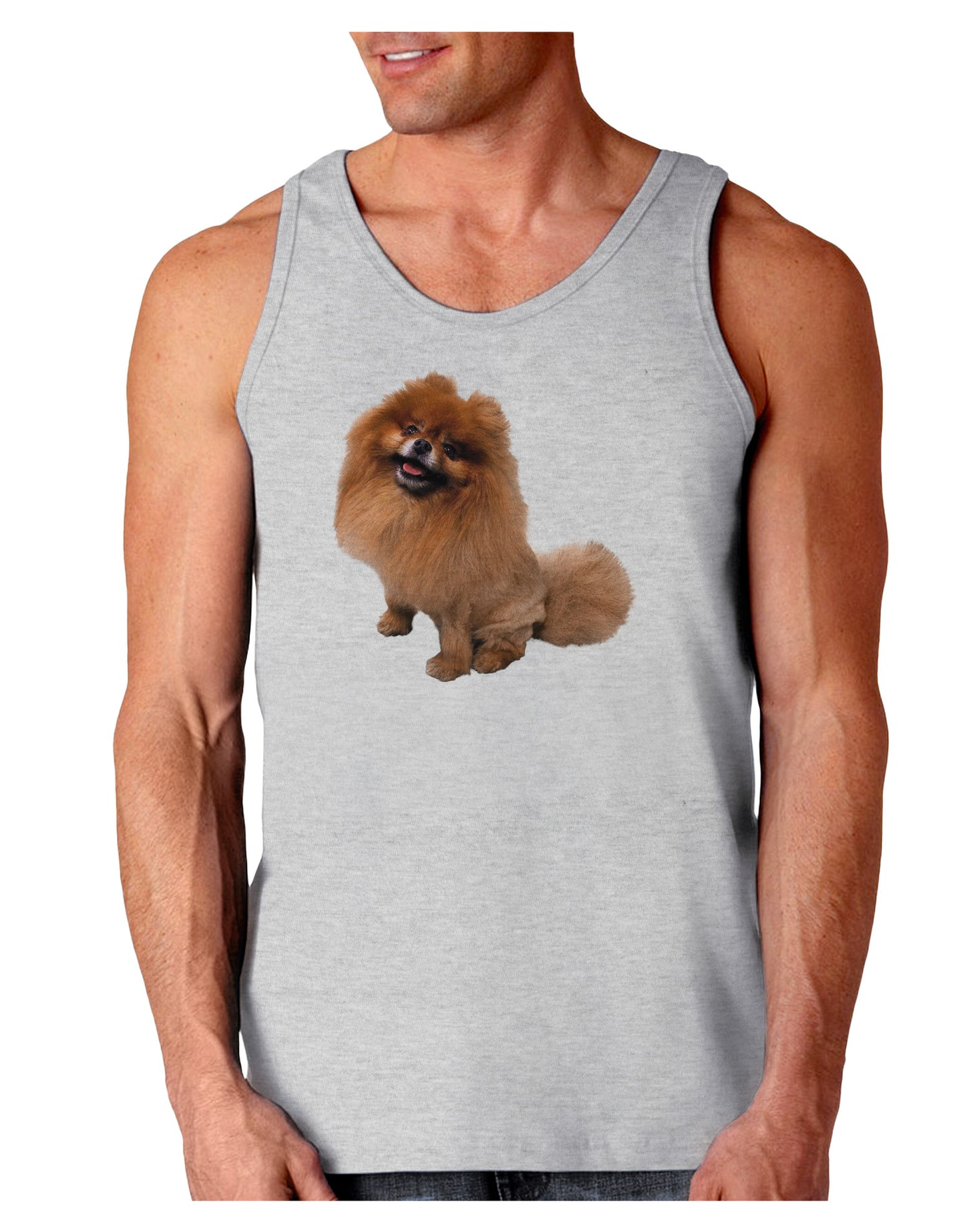 Pomeranian Sitting All Cute-Like Loose Tank Top-Loose Tank Top-TooLoud-AshGray-Small-Davson Sales