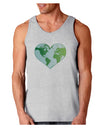 World Globe Heart Loose Tank Top-Loose Tank Top-TooLoud-AshGray-Small-Davson Sales