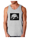 T-Rex and Triceratops Silhouettes Design Loose Tank Top by TooLoud-Loose Tank Top-TooLoud-AshGray-Small-Davson Sales