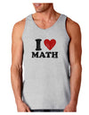 I Heart Math Distressed Loose Tank Top by TooLoud-Loose Tank Top-TooLoud-AshGray-Small-Davson Sales