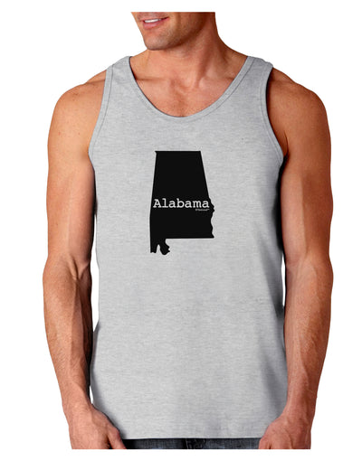 Alabama - United States Shape Loose Tank Top by TooLoud-Loose Tank Top-TooLoud-AshGray-Small-Davson Sales