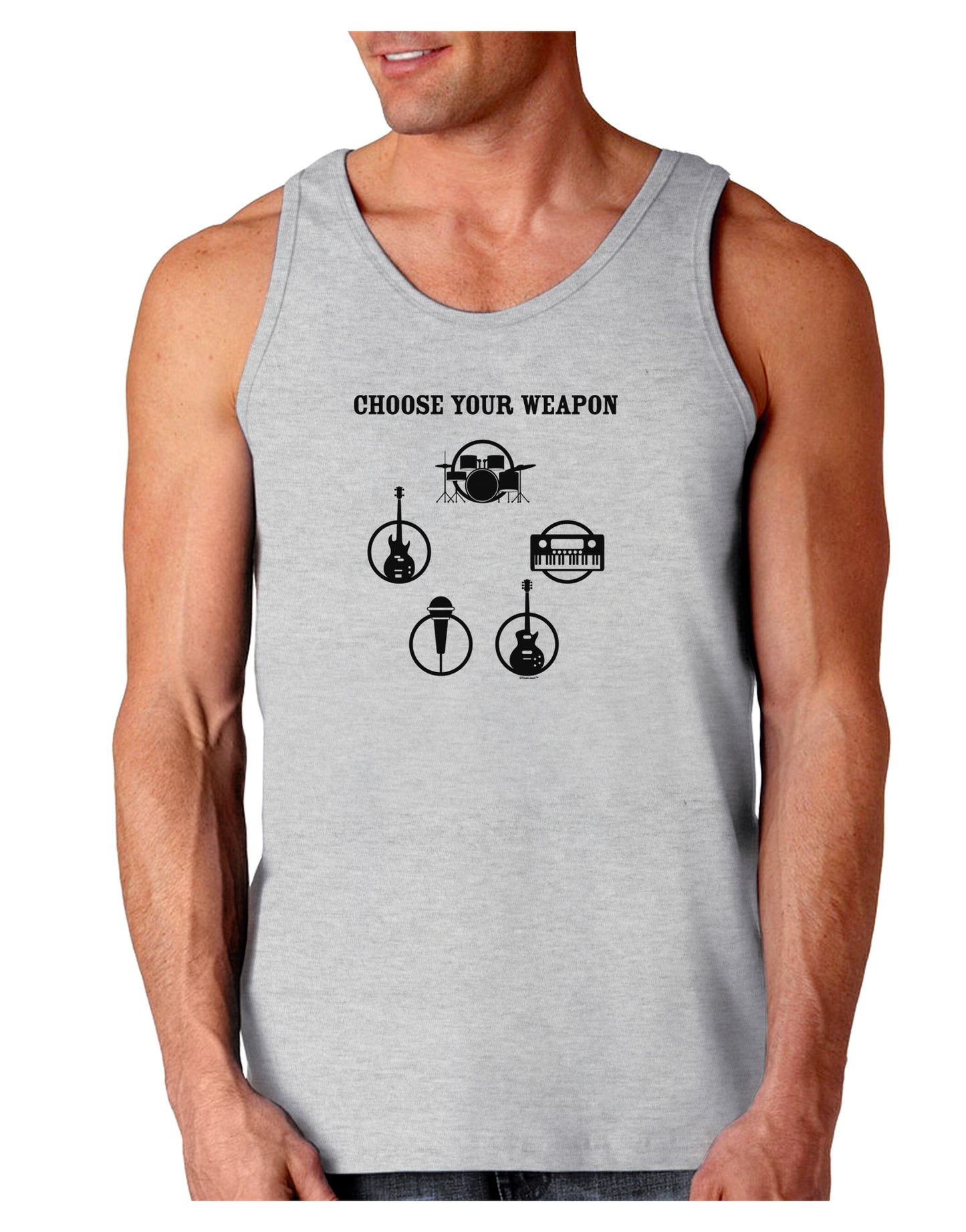 Choose Your Weapon Loose Tank Top-Loose Tank Top-TooLoud-AshGray-Small-Davson Sales