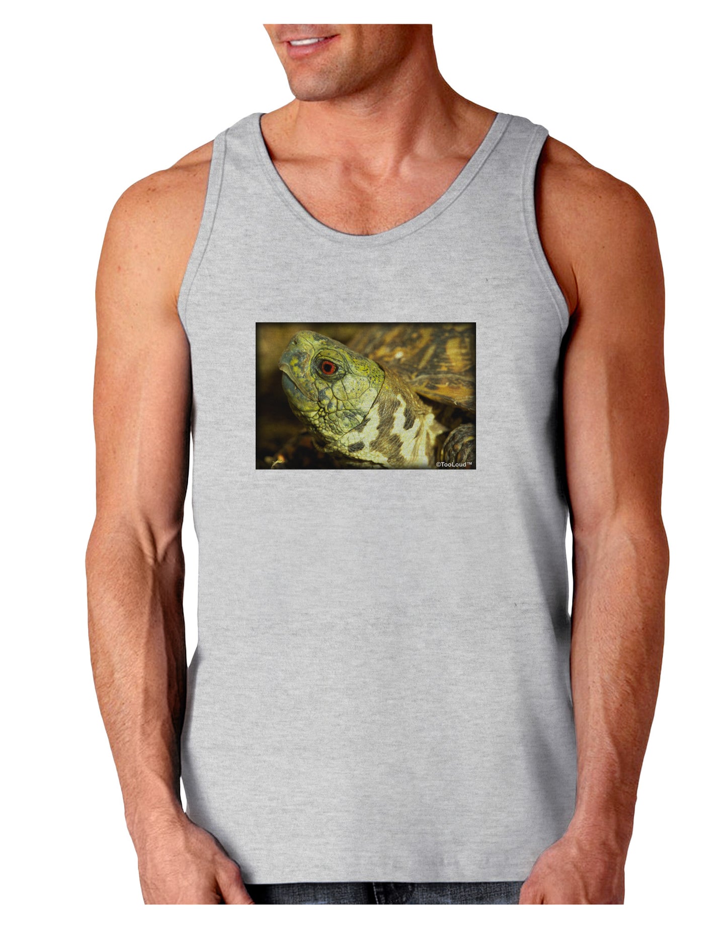 Menacing Turtle Loose Tank Top-Loose Tank Top-TooLoud-AshGray-Small-Davson Sales