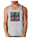 Three Wolves Howling - Pop-Art #1 Loose Tank Top by TooLoud-Loose Tank Top-TooLoud-AshGray-Small-Davson Sales