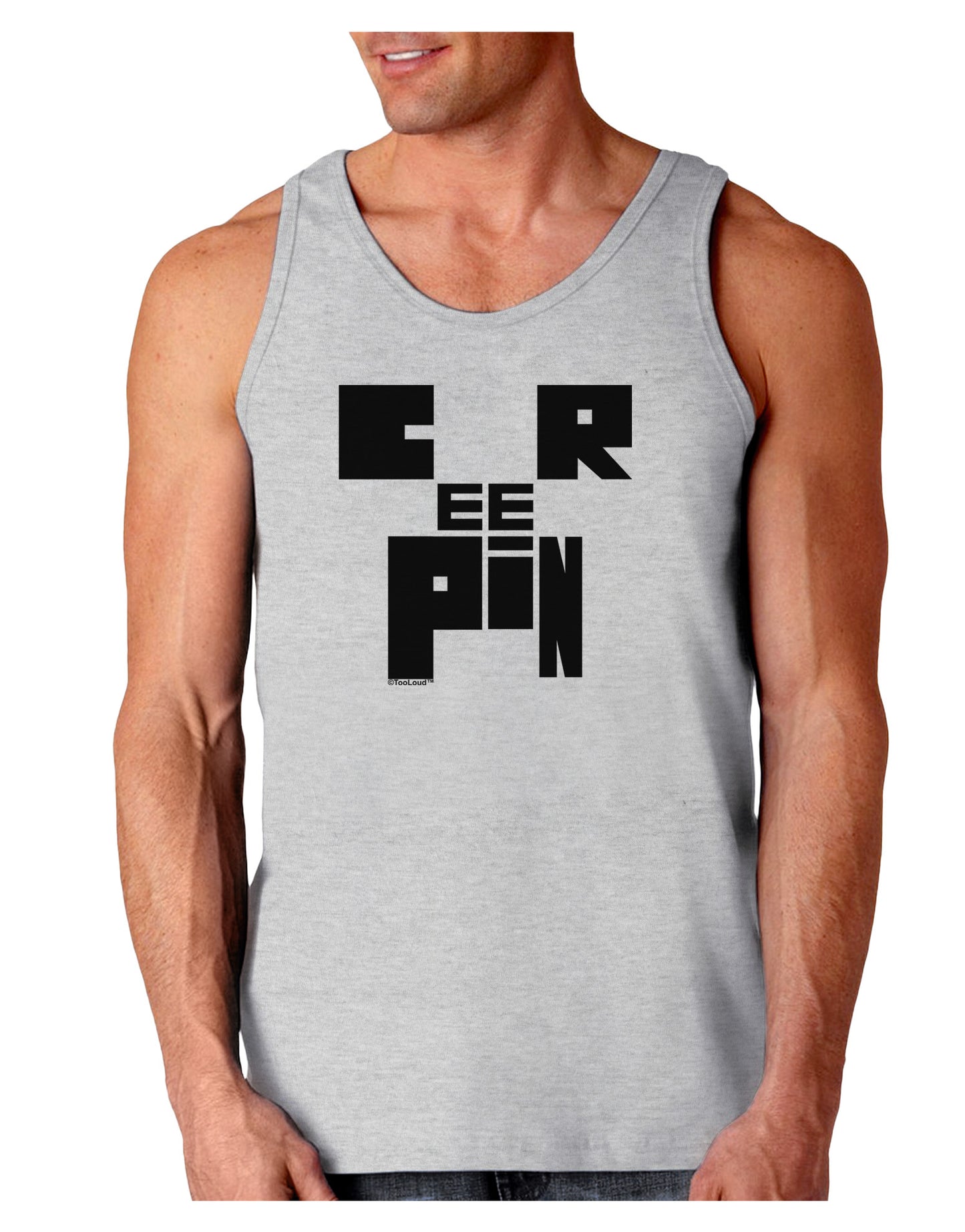 Creepin Loose Tank Top-Loose Tank Top-TooLoud-AshGray-Small-Davson Sales