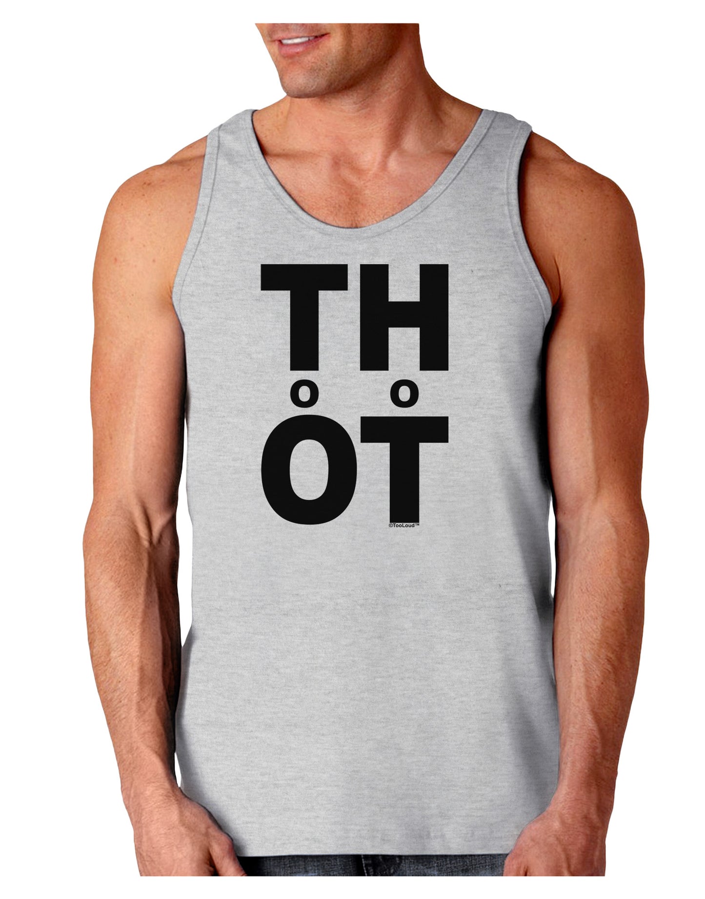 THOT Too Hot Loose Tank Top-Loose Tank Top-TooLoud-AshGray-Small-Davson Sales