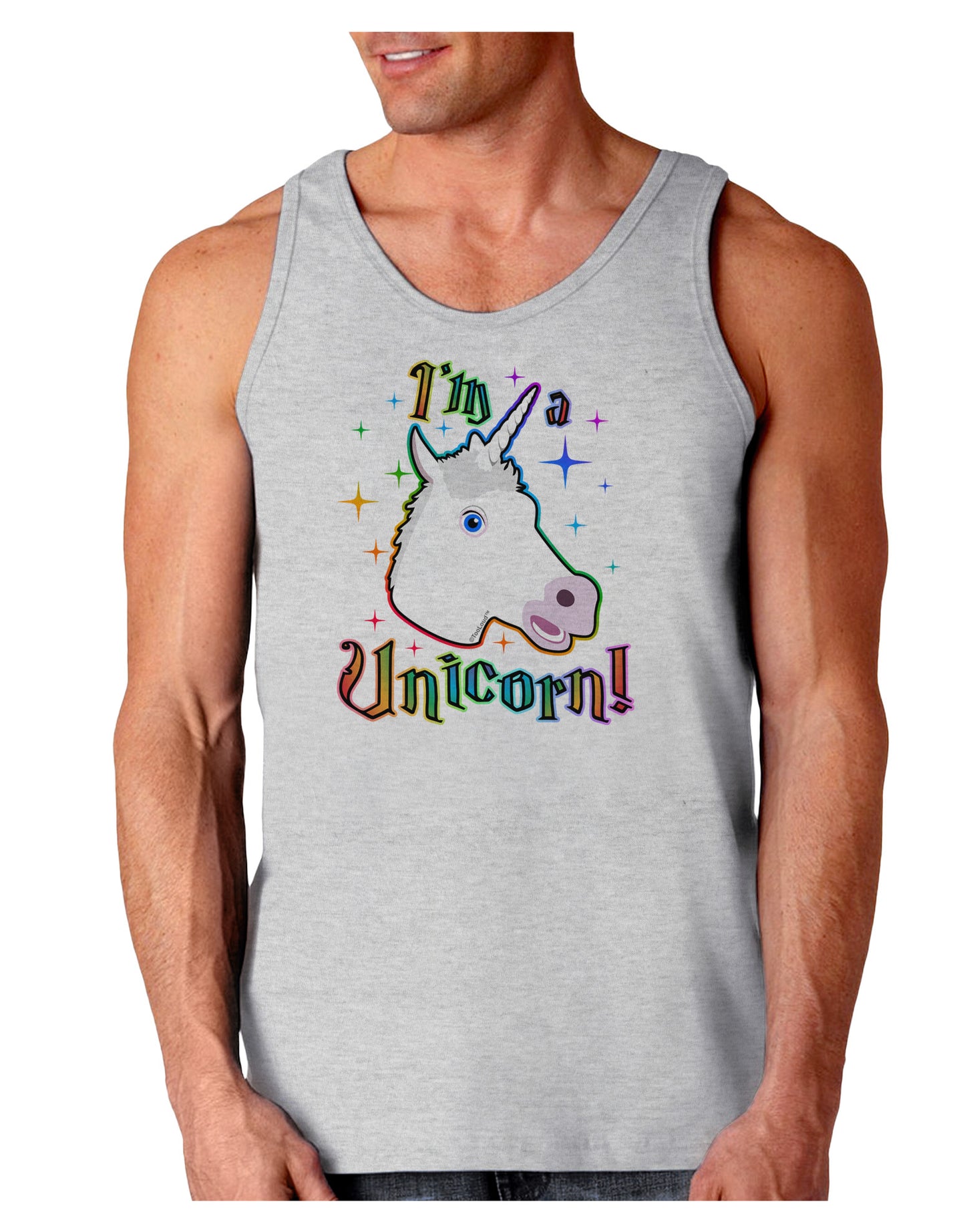 I'm a Unicorn Loose Tank Top-Loose Tank Top-TooLoud-AshGray-Small-Davson Sales
