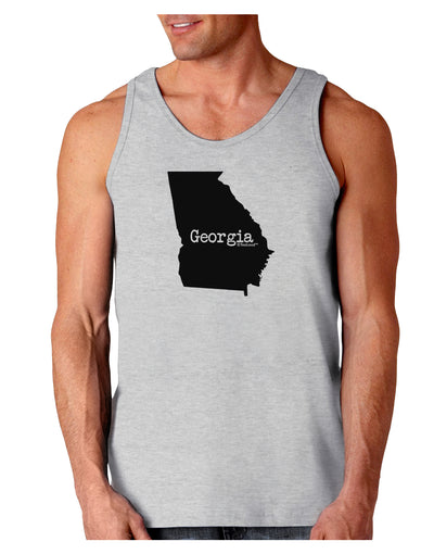 Georgia - United States Shape Loose Tank Top by TooLoud-Loose Tank Top-TooLoud-AshGray-Small-Davson Sales