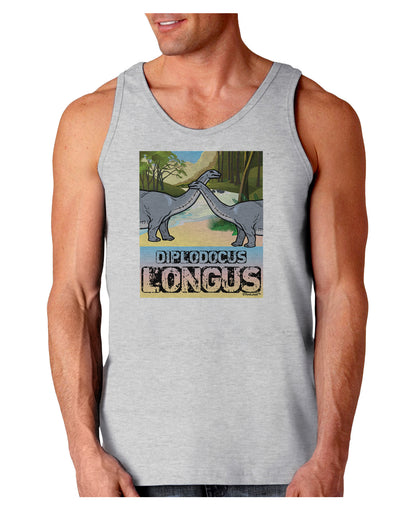 Diplodocus Longus - With Name Loose Tank Top-Loose Tank Top-TooLoud-AshGray-Small-Davson Sales