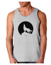 Wolf Howling at the Moon - Design #1 Loose Tank Top by TooLoud-Loose Tank Top-TooLoud-AshGray-Small-Davson Sales