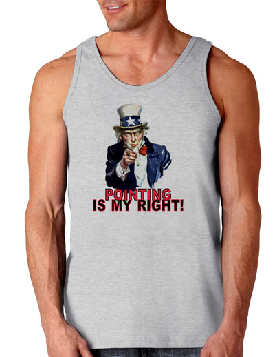 Uncle Sam Pointing is my Right Loose Tank Top-Loose Tank Top-TooLoud-AshGray-Small-Davson Sales