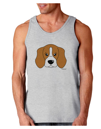 Cute Beagle Dog Loose Tank Top by TooLoud-Loose Tank Top-TooLoud-AshGray-Small-Davson Sales