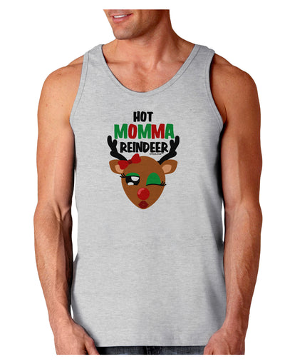 Hot Momma Reindeer Matching Deer Loose Tank Top-Loose Tank Top-TooLoud-AshGray-Small-Davson Sales