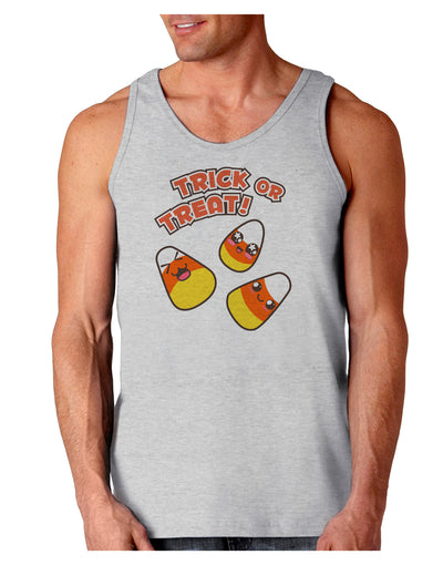 TooLoud Trick or Treat Cute Candy Corn Halloween Loose Tank Top-Loose Tank Top-TooLoud-AshGray-Small-Davson Sales