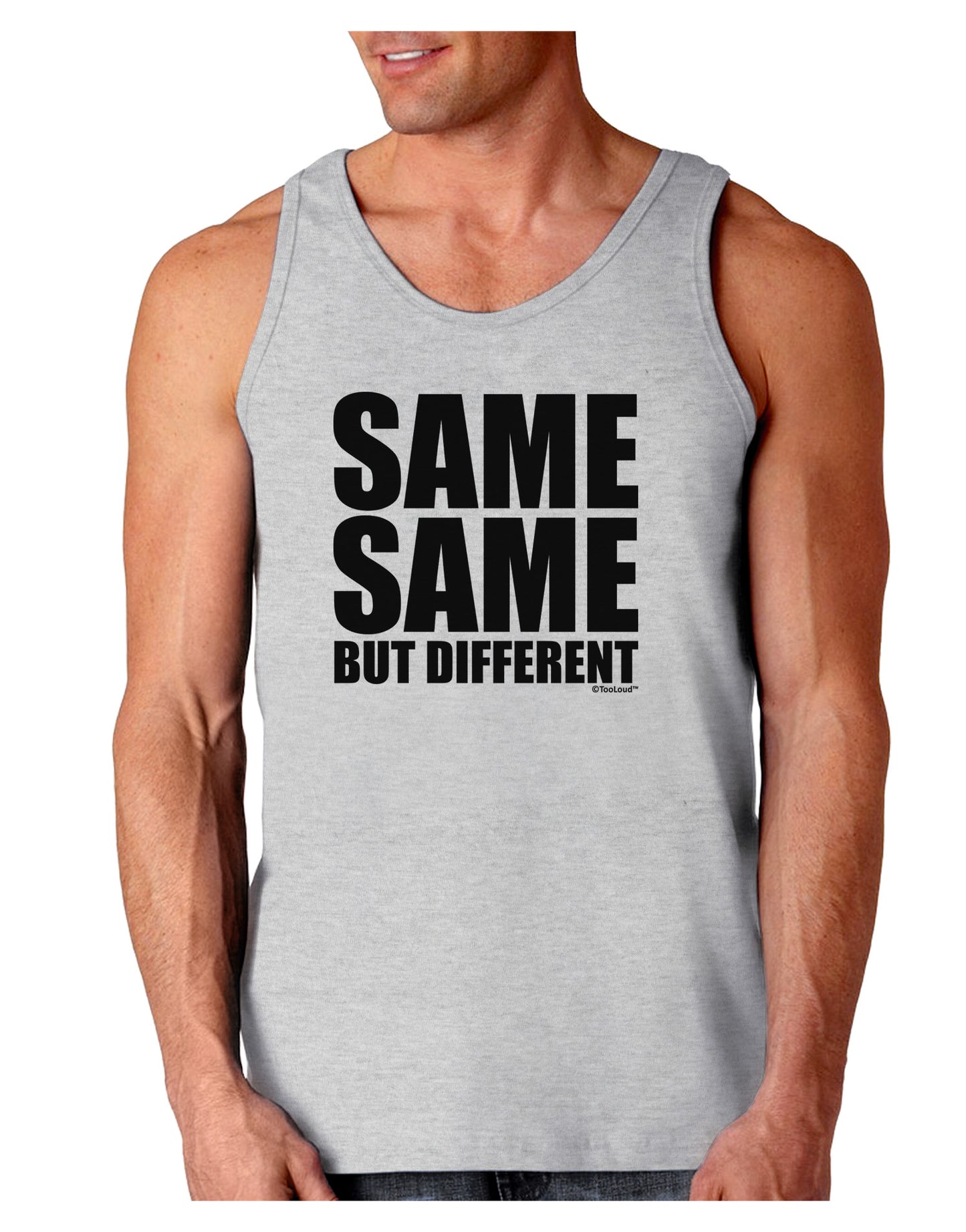 Same Same But Different Loose Tank Top-Loose Tank Top-TooLoud-AshGray-Small-Davson Sales