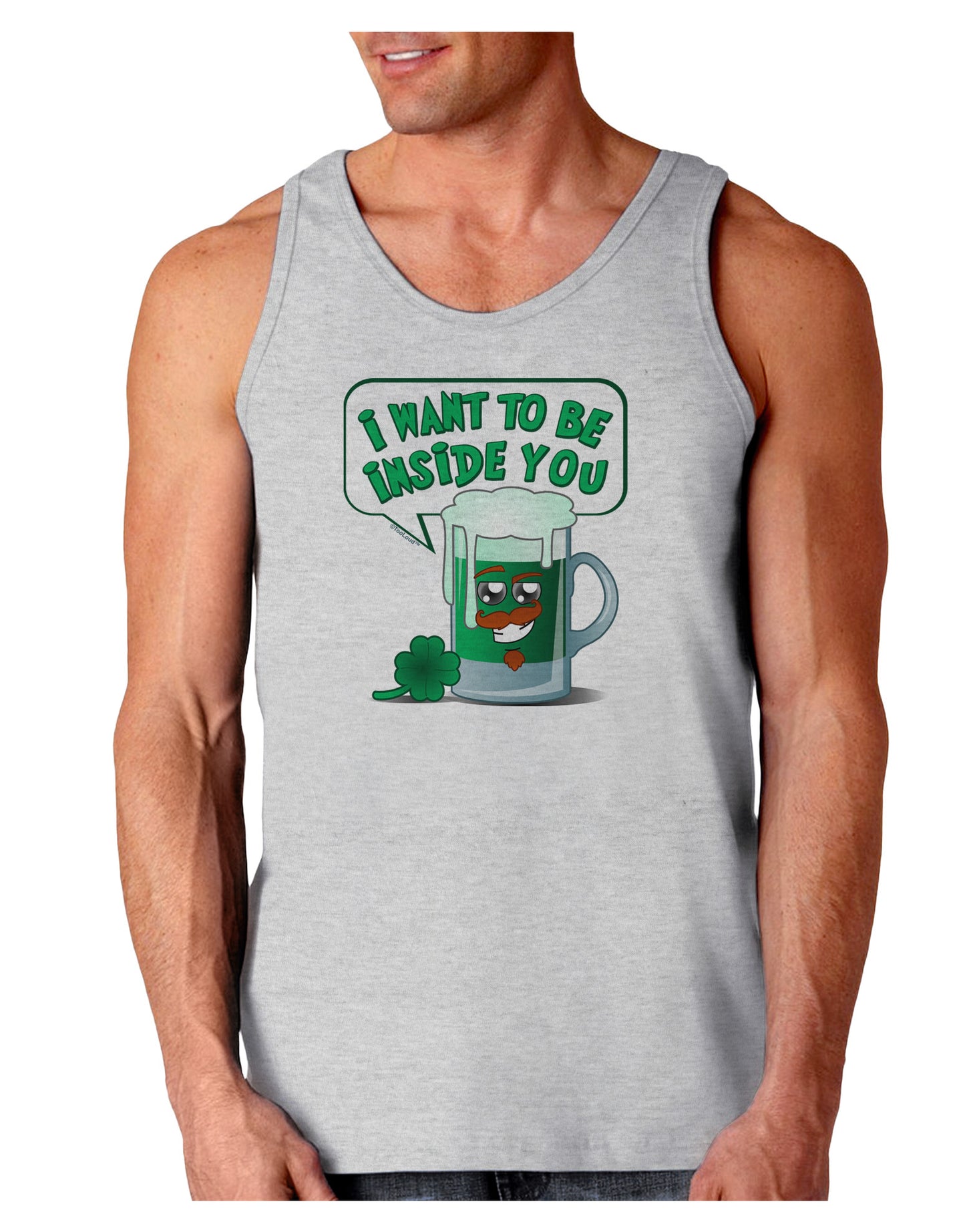 Green Beer - Inside You Loose Tank Top-Loose Tank Top-TooLoud-AshGray-Small-Davson Sales